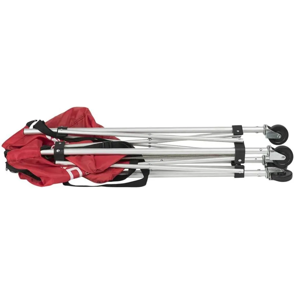 Кошик для м'ячів NOX BOLAS PLEGABLE RUEDAS ROJO - 3