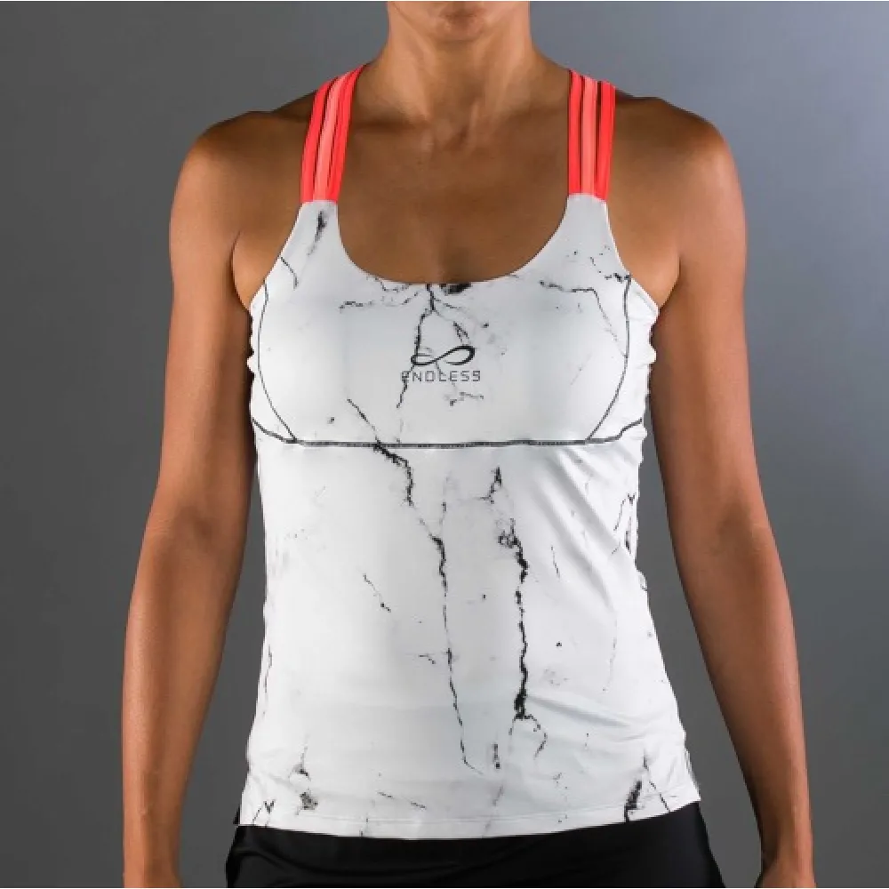 Топ Endless Camiseta Glow Marble White L - 1
