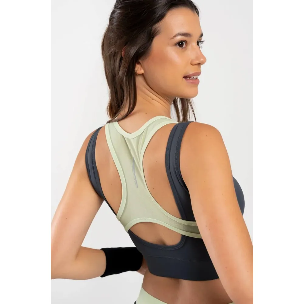 Топ NOX PRO WOMEN'S BRA CHARCOAL GREY L - 2