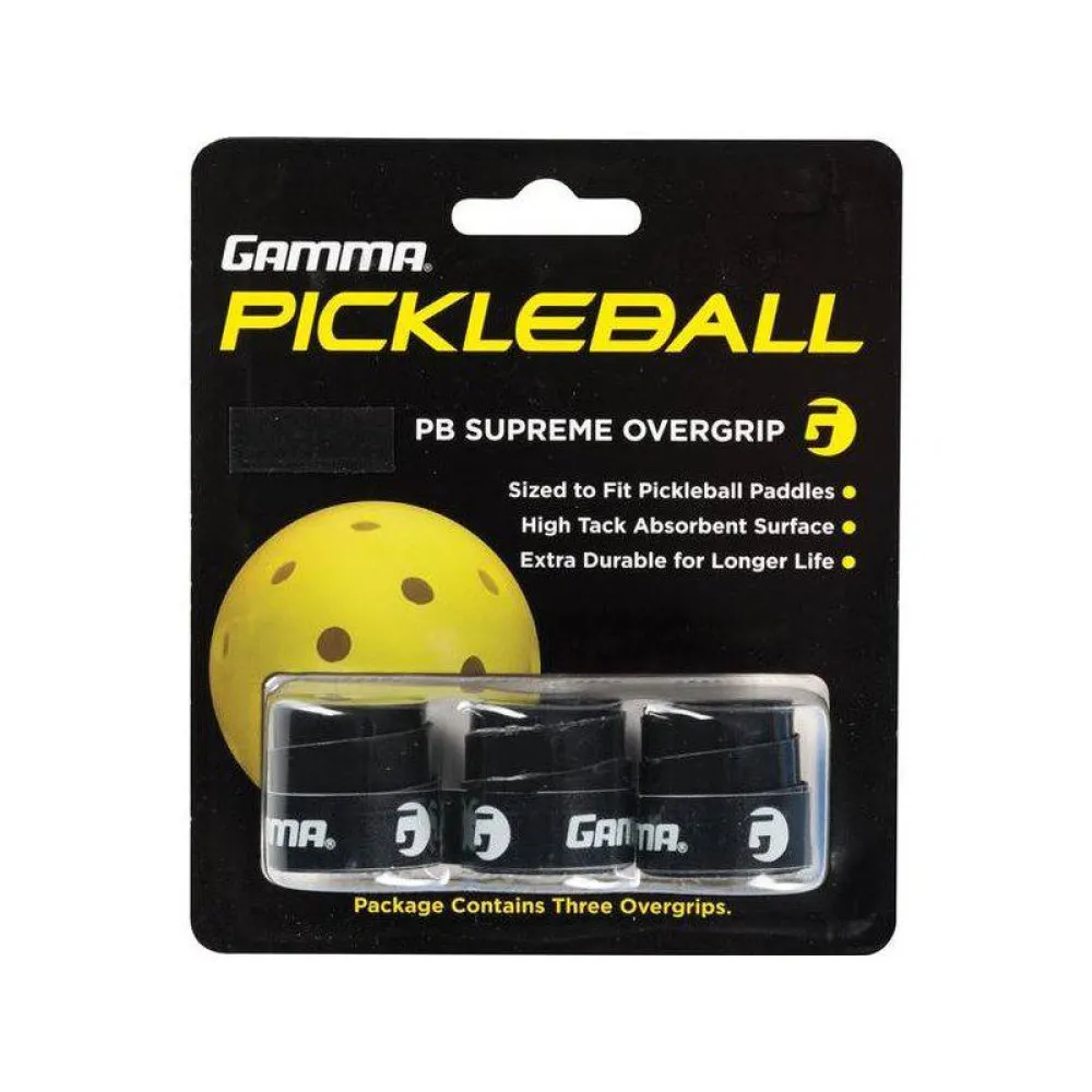 Обмотка Gamma Pickleball Paddle Overgrip Supreme - black - 1