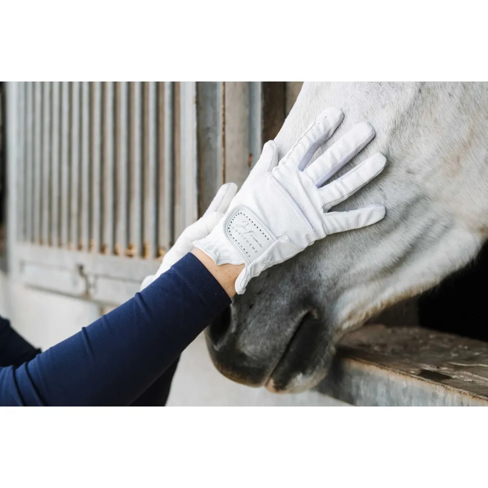 Рукавиці Equitheme je taime victoire white (S) - 3