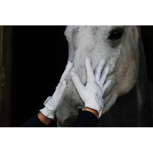 Рукавиці Equitheme je taime victoire white (S)