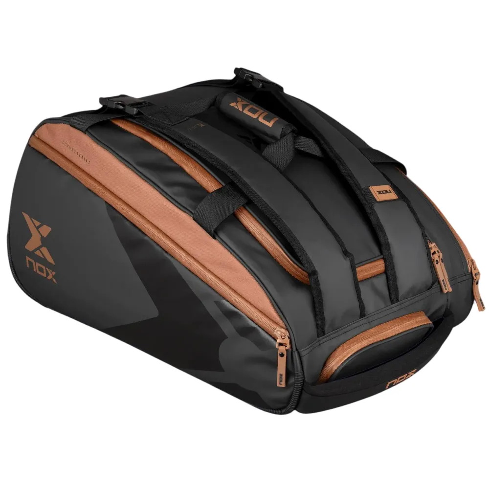 Сумка NOX LUXURY OPEN SERIES BLACK/BROWN PADEL BAG - 1
