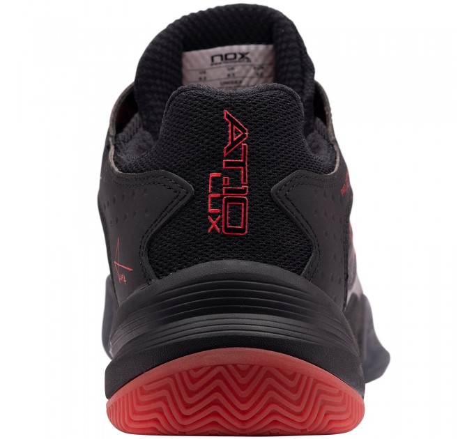 Padel shoes Nox AT10 LUX black/red
