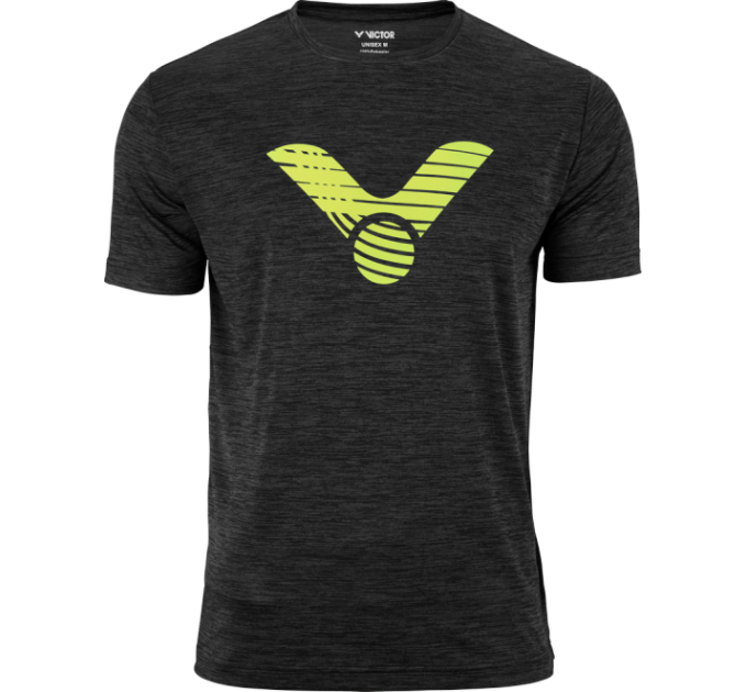 VICTOR T-shirt black melange 6529