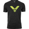 VICTOR T-shirt black melange 6529