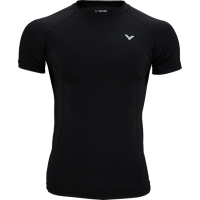 Футболка VICTOR Compression Shirt Uni black 5708