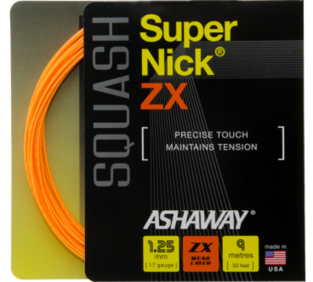 Струна для сквошу Ashaway SuperNick ZX orange Set