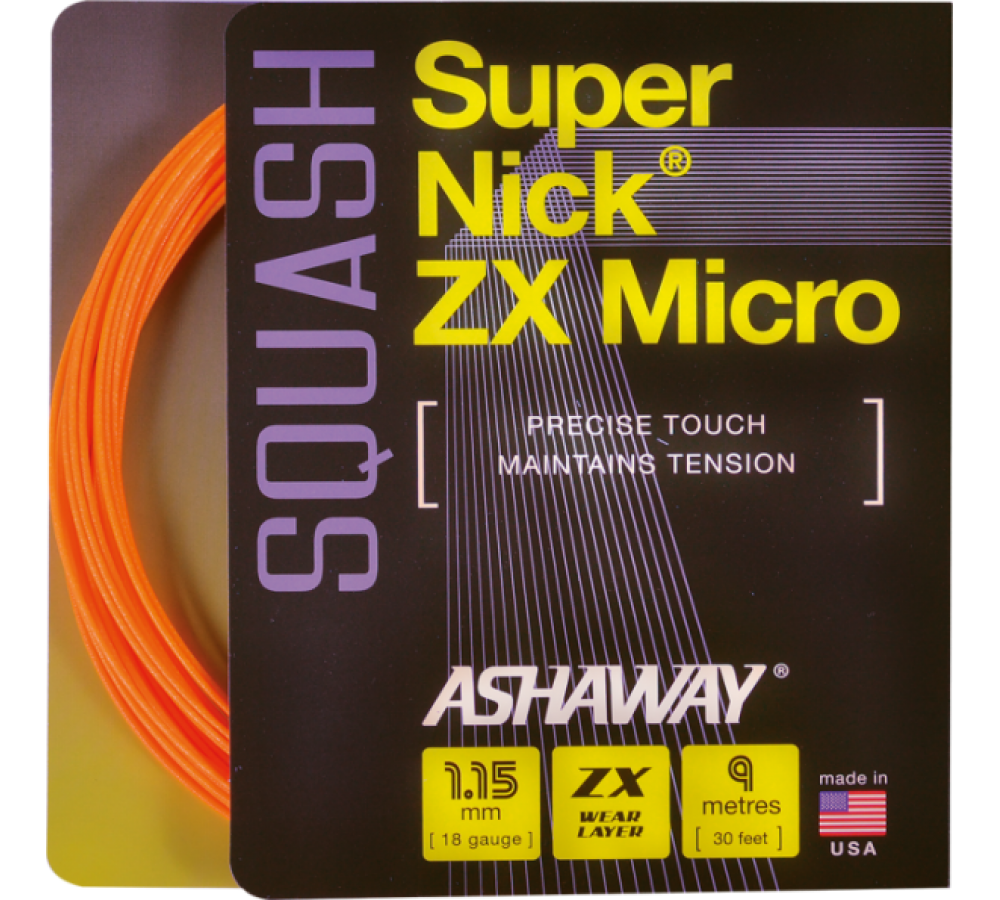 Струна для сквошу Ashaway SuperNick ZX Micro orange Set