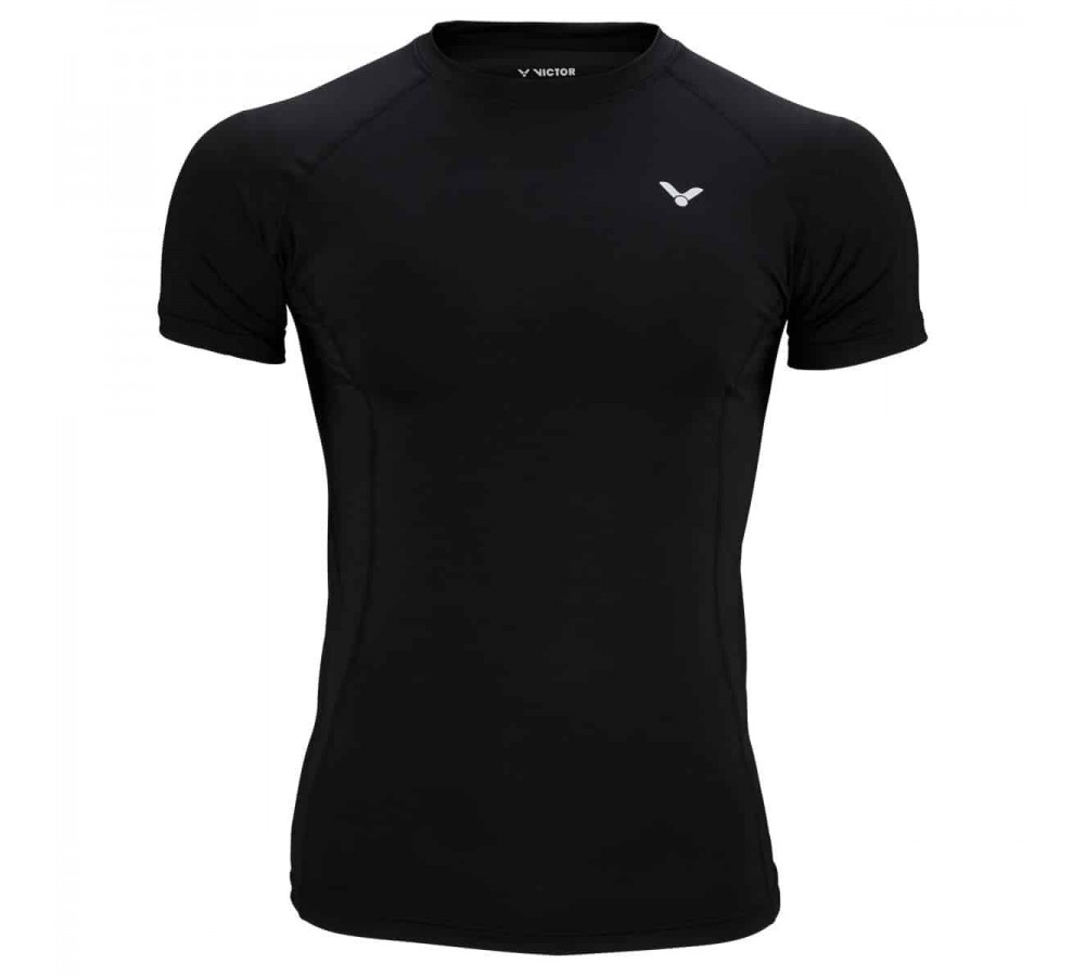 Футболка VICTOR Compression Shirt Uni black 5708