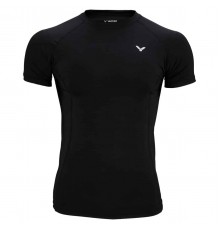 Футболка VICTOR Compression Shirt Uni black 5708