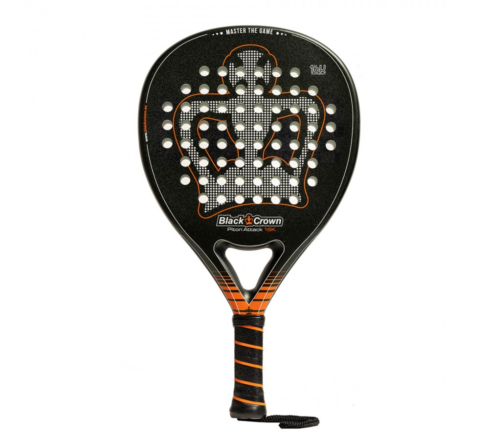 Padel racket Black Crown Piton Attack 16K