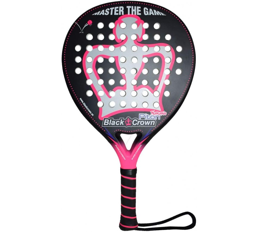 Padel tennis racket Black Crown Piton Nakano