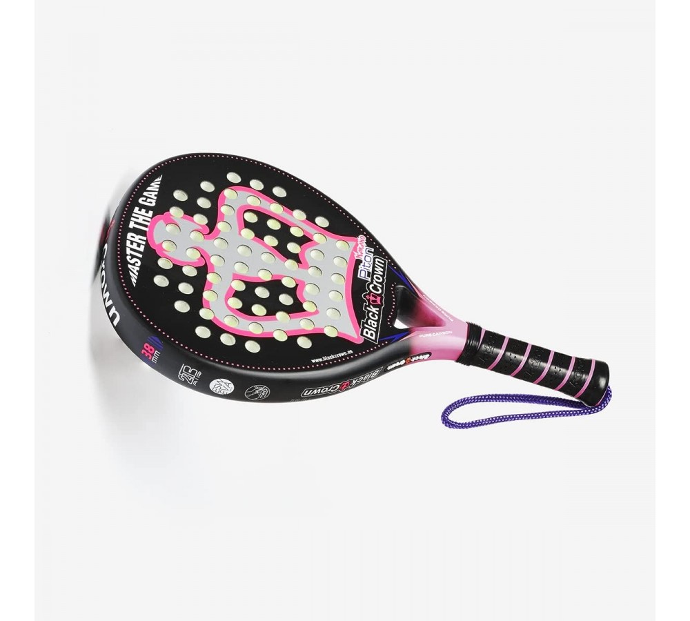 Padel tennis racket Black Crown Piton Nakano