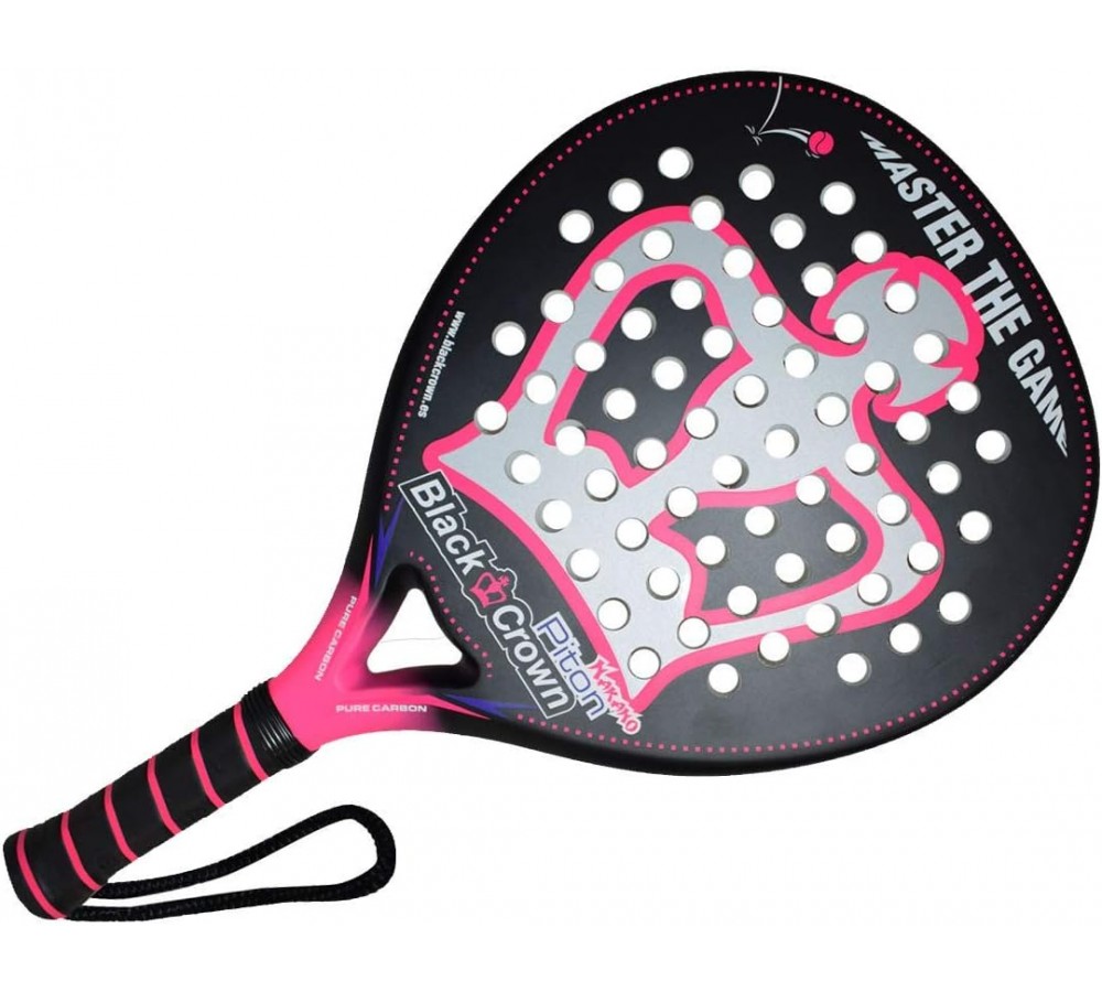 Padel tennis racket Black Crown Piton Nakano