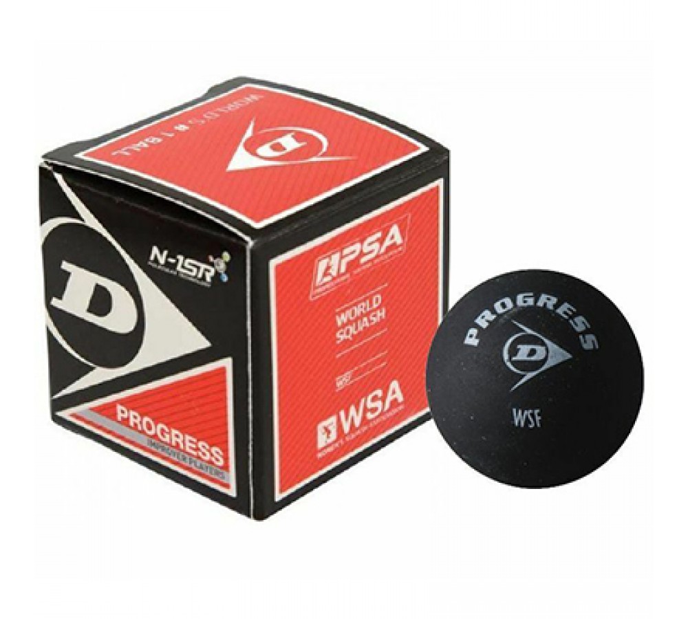 Dunlop Progress 1 squash ball red