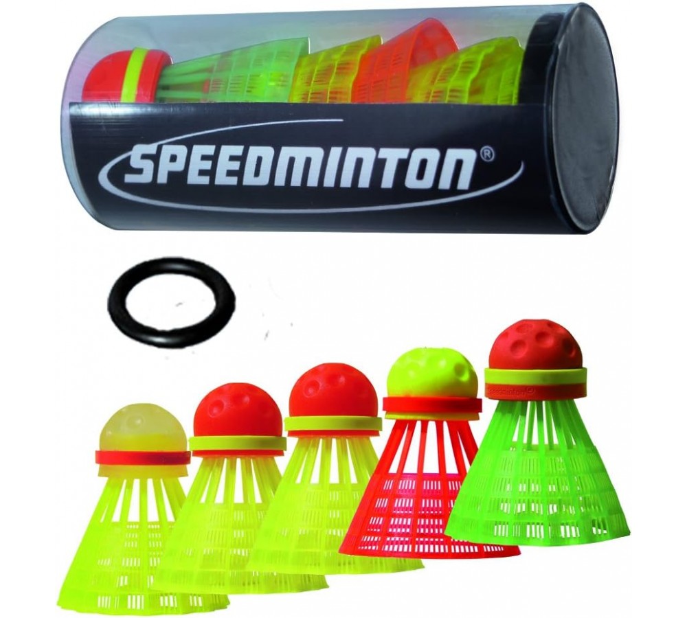 Set of Speedminton Tube Mix shuttlecocks (5 pcs)