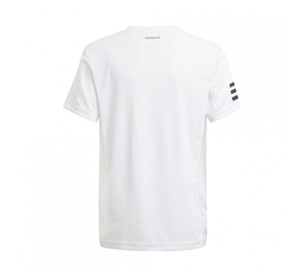 T-shirt Adidas Club 3 Stripe Tee B White for children