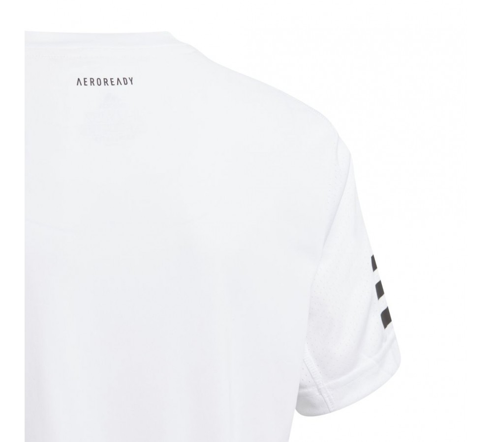 T-shirt Adidas Club 3 Stripe Tee B White for children