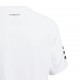 T-shirt Adidas Club 3 Stripe Tee B White for children