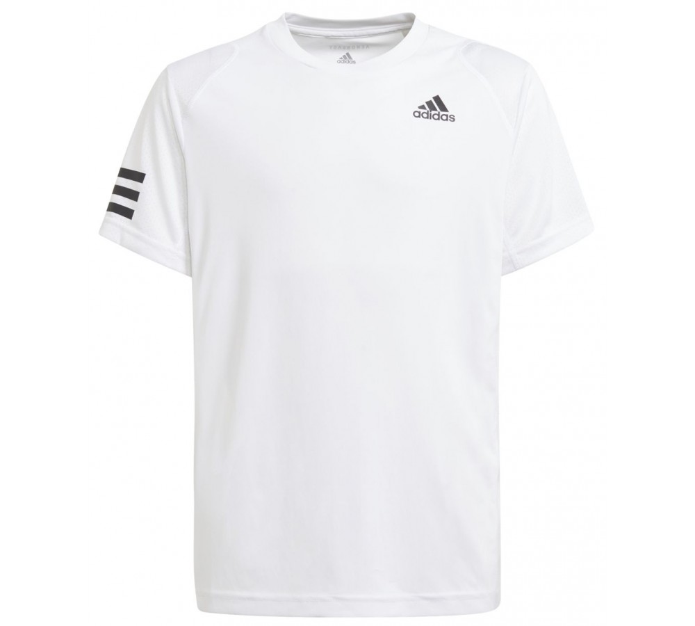 T-shirt Adidas Club 3 Stripe Tee B White for children