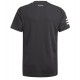 T-shirt Adidas Club 3 Stripe Tee B Black for children