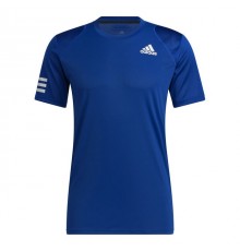 Adidas Club 3 Stripe Tee M Blue men's T-shirt