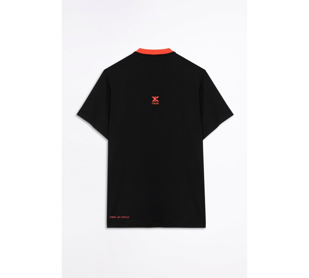 T-shirt Nox POLO HOMBRE TEAM REGULAR BLACK