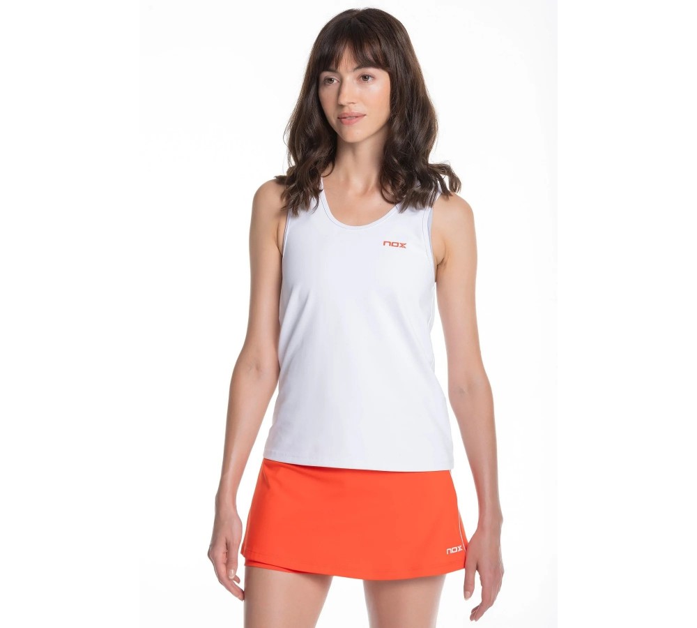 T-shirt Nox CAMISETA TIRANTES MUJER TEAM FIT WHITE