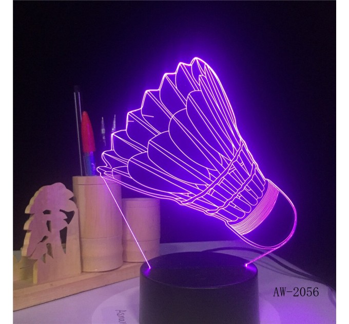 3D LED shuttlecock