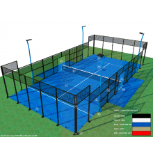 Padel tennis court Adidas Aluminum 3.0 Reinforced pillars