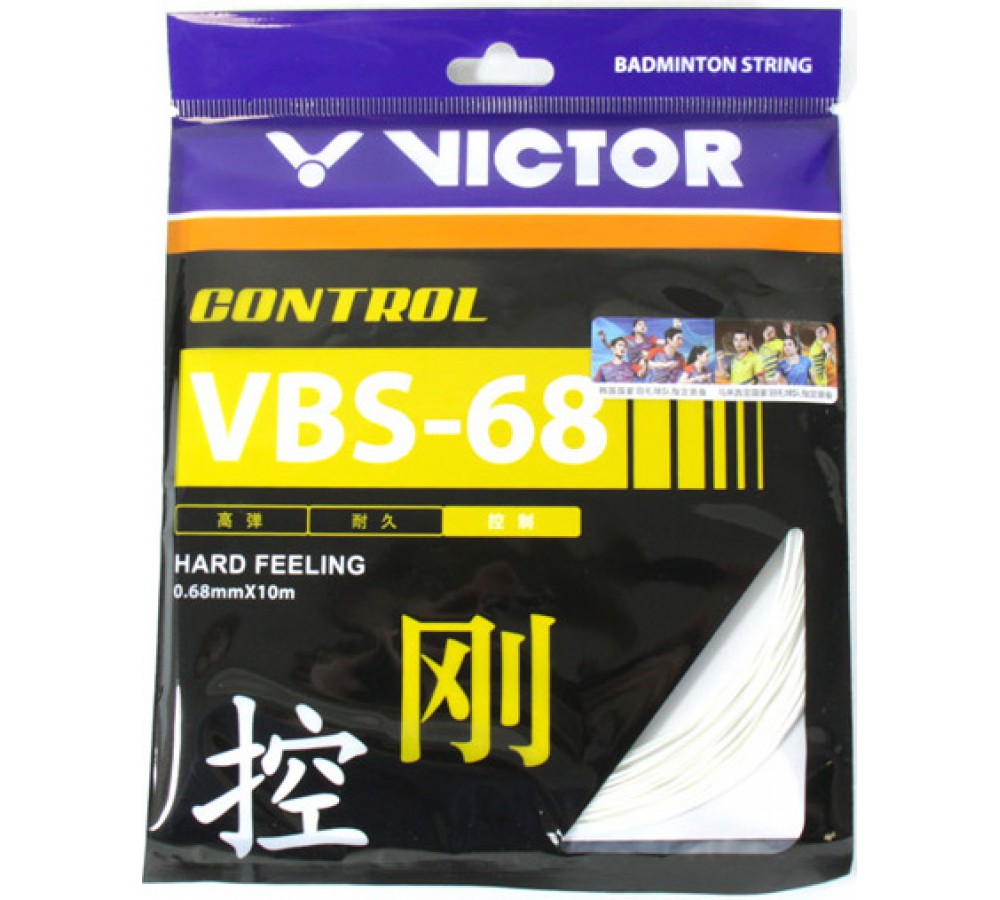 Струна для бадминтона VICTOR VBS-68 set white