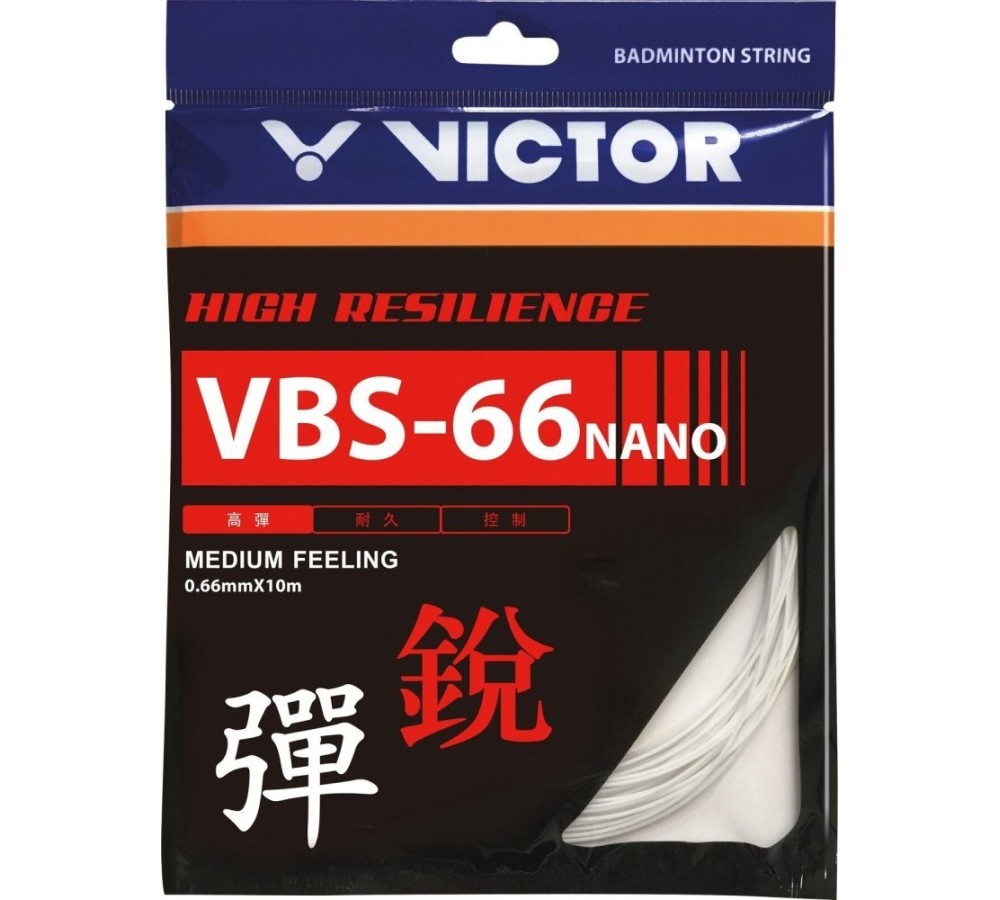 Струна для бадмінтону VICTOR VBS-66N set white