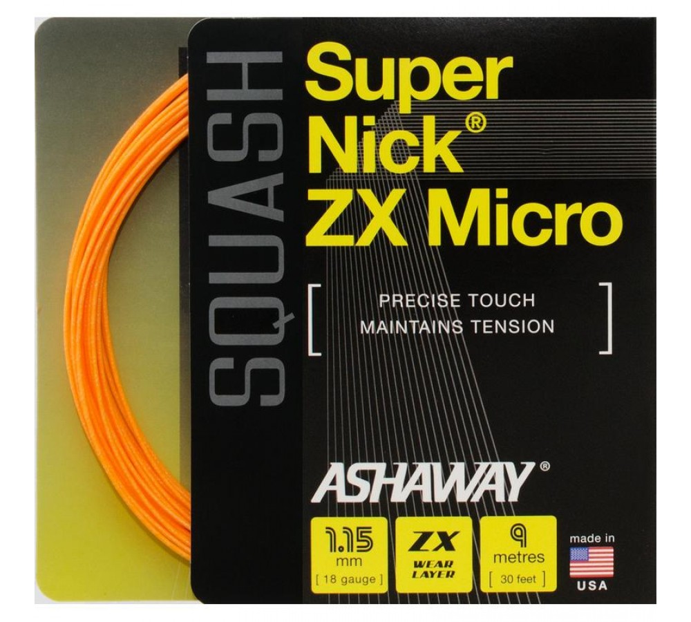 Струна для сквошу Ashaway SuperNick ZX Micro orange Set