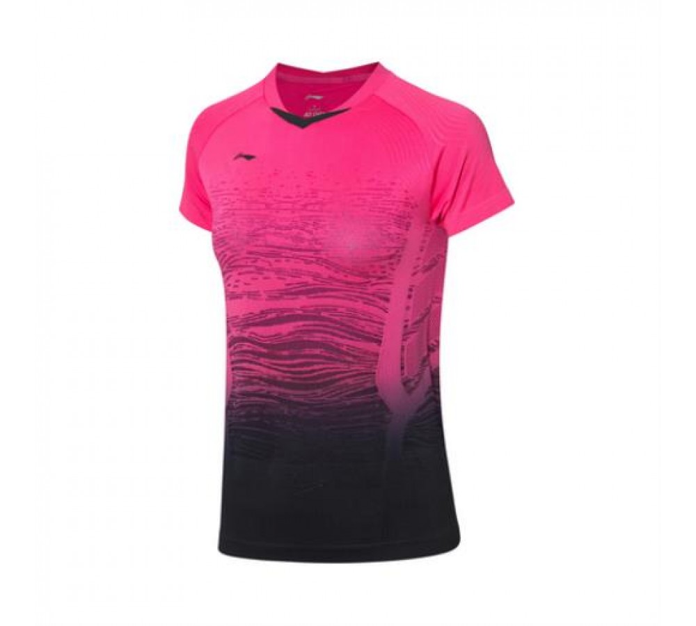 Men's T-shirt China Open Li-ning Rose/black