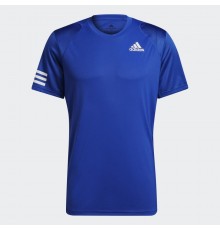 Adidas Club 3 Stripe Tee M Blue men's T-shirt