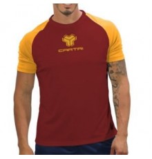 Men's T-shirt Cartri MATCH BURDEOS/AMARILLO