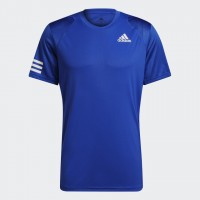 Футболка чоловіча Adidas Club 3 Stripe Tee M Blue